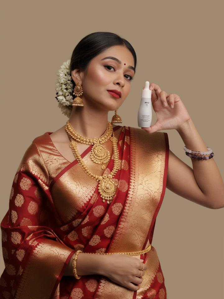 Acne safe bridal makeup: calm skin on your big day