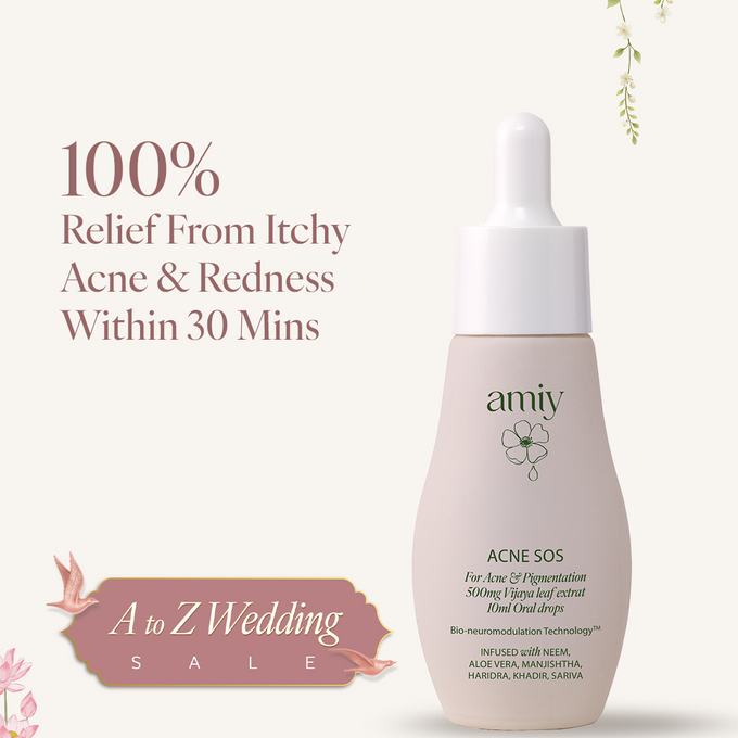 Acne SOS Mini 100% relief within 30 Min Naturally from itch, redness, breakouts, pimples & inflammation oral drops