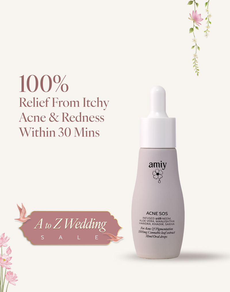 Acne SOS 100% relief within 30 Min Naturally from itch, redness, breakouts, pimples & inflammation oral drops