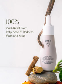 Acne SOS 100% relief within 30 Min Naturally from itch, redness, breakouts, pimples & inflammation oral drops