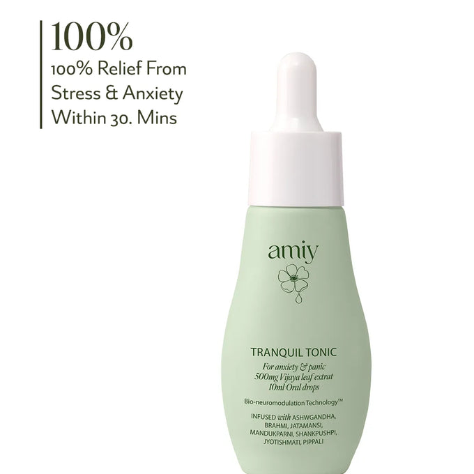 Tranquil Tonic Mini dual-action oral drops for instant relief from anxiety, panic, stress, tension