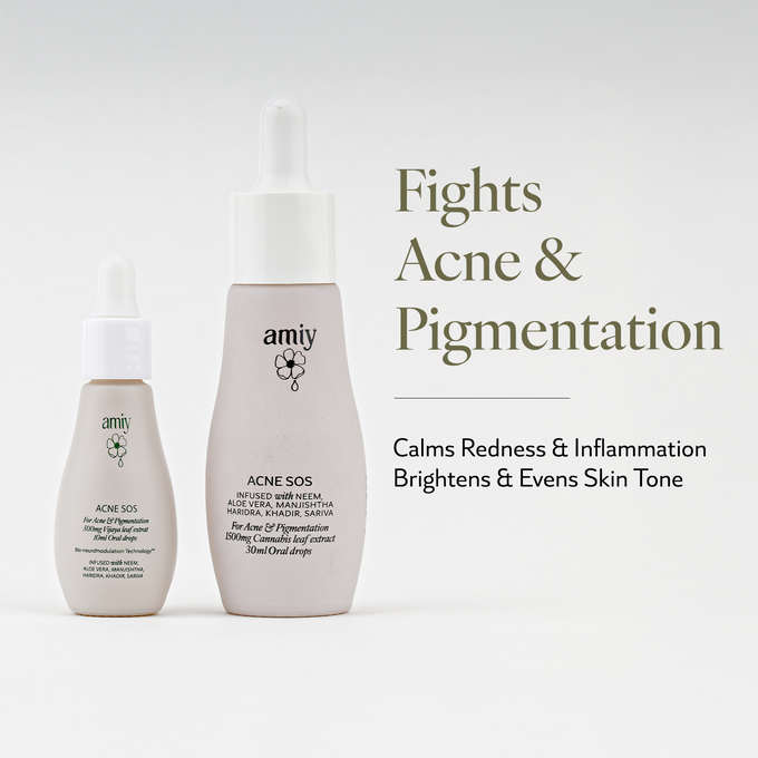 Acne SOS 100% relief within 30 Min Naturally from itch, redness, breakouts, pimples & inflammation oral drops