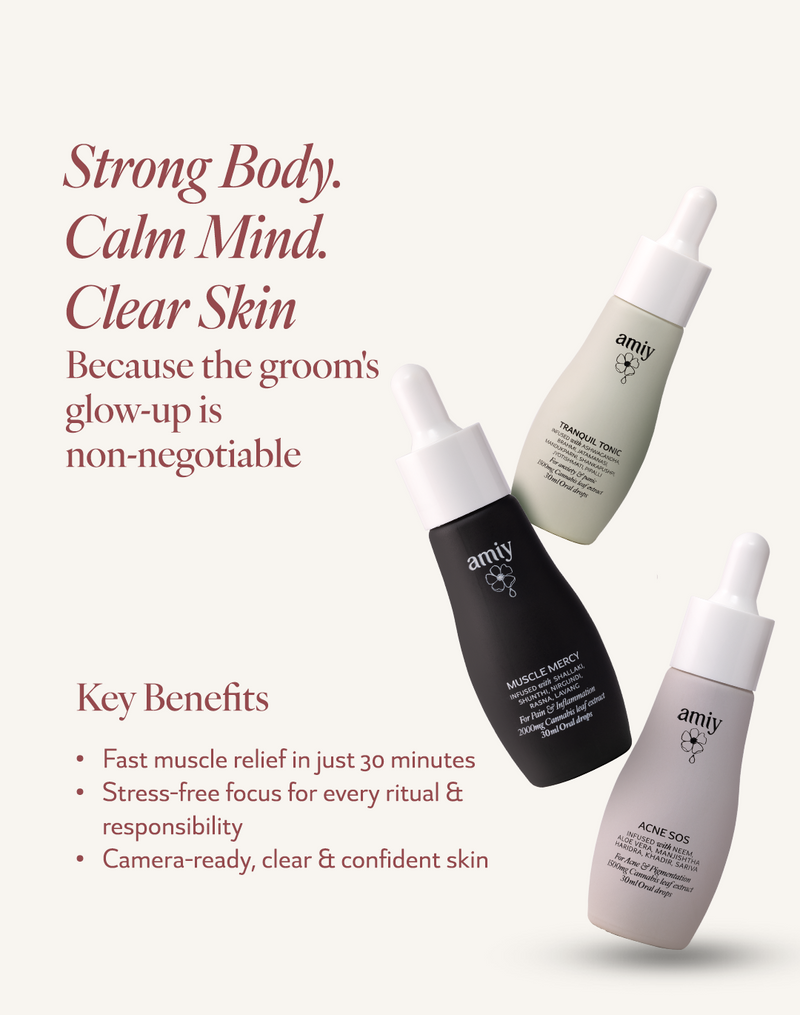 Groom's Combo: Grooms glow prep