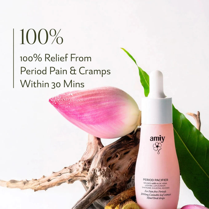 Period Pacifier 100% relief within 30 Min Naturally from Period pain, cramps & discomfort, bloating oral drops