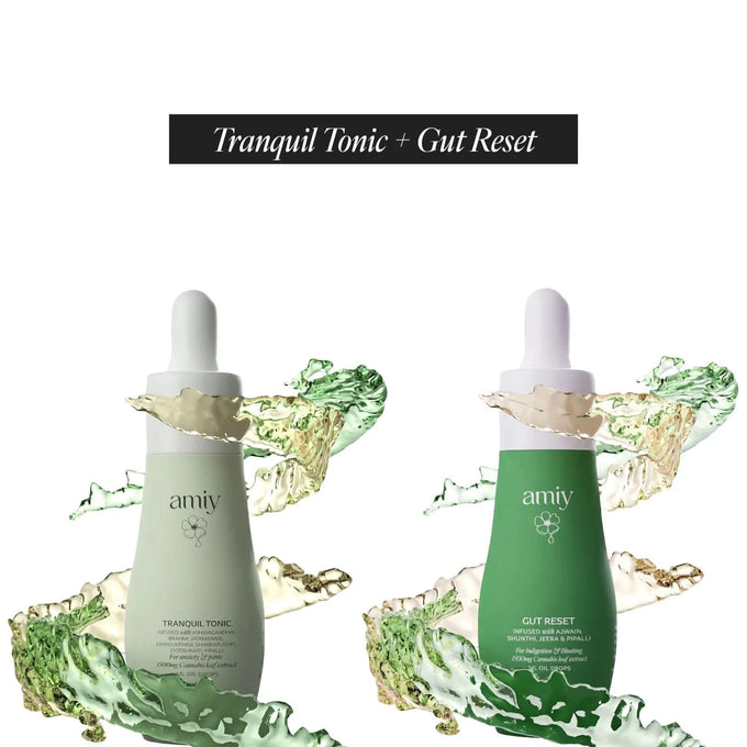 Calm & Core Combo - Tranquil Tonic + Gut Reset - 100% relief within 30 Min Naturally for stress, digestion & balance